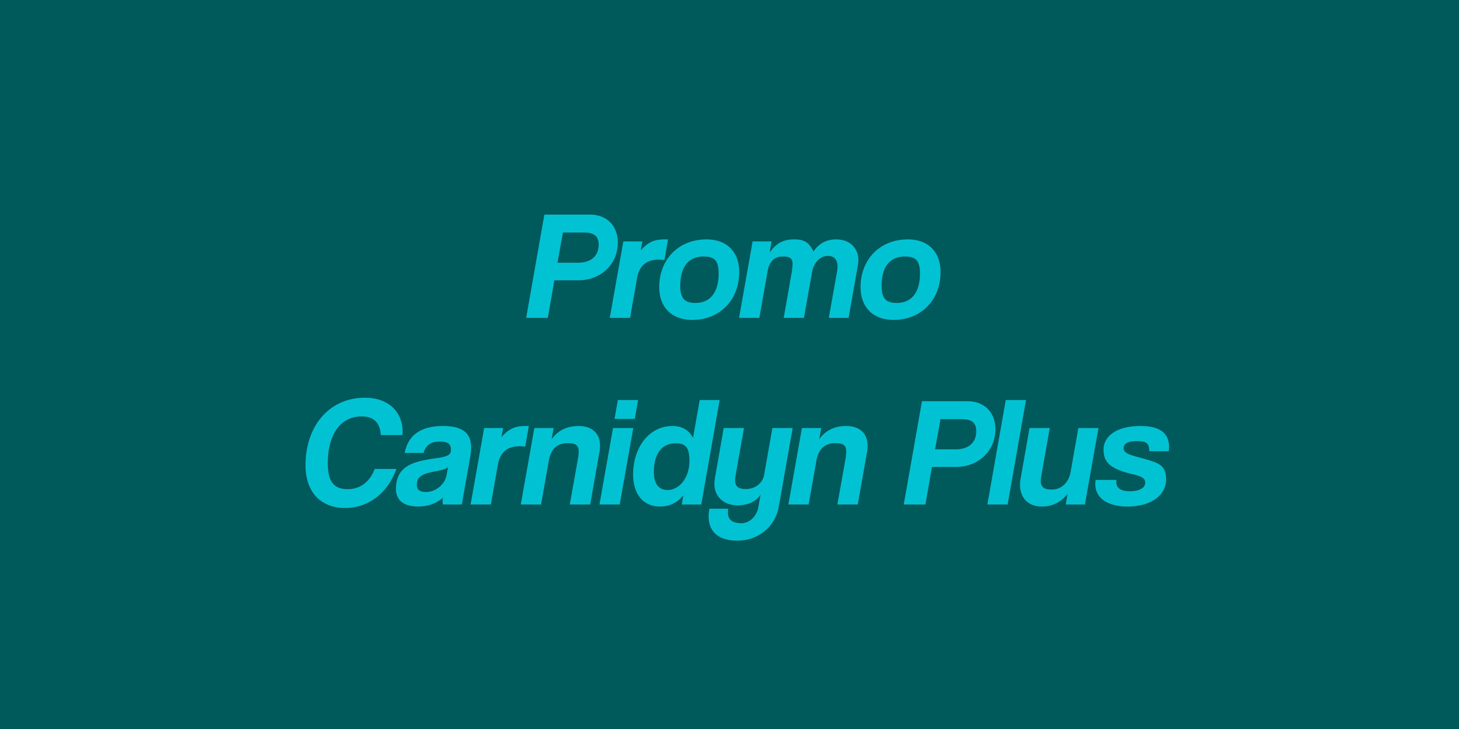 Promo Carnidyn Plus: l'energia che non ti fa stare a terra!
